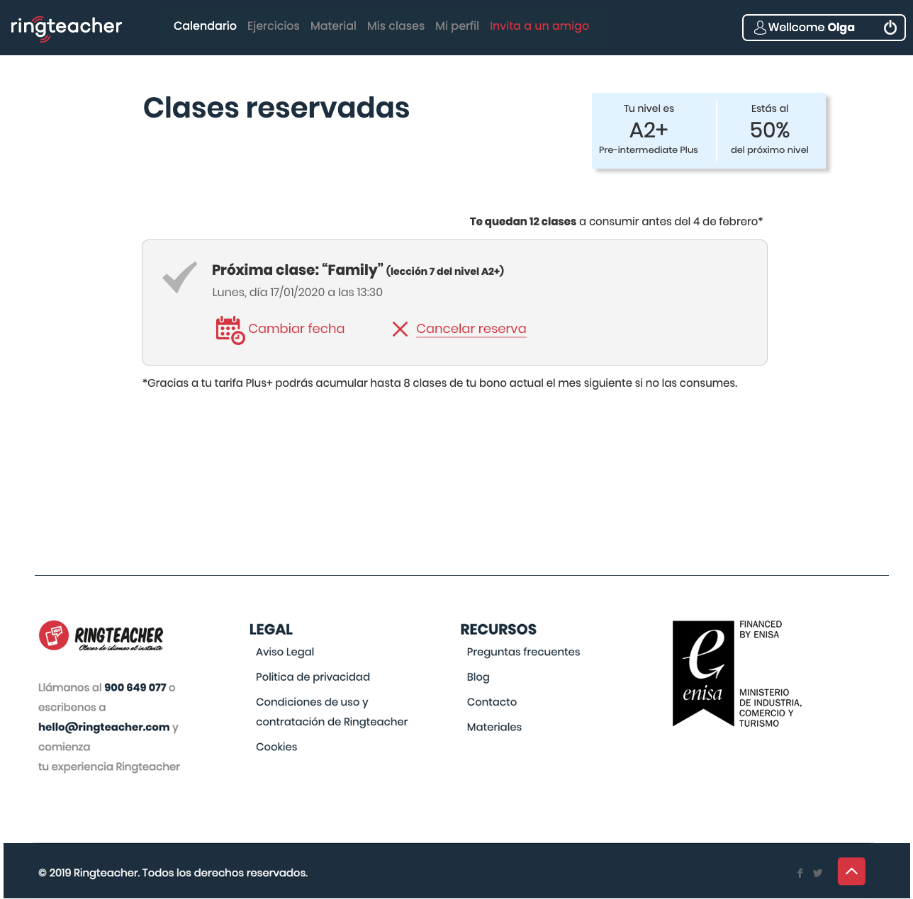 Aula virtual ringteacher